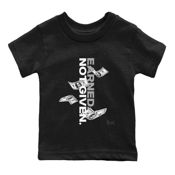 9s Cool Grey shirts to match jordans Earned Not Given sneaker match tees Air Jordan 9 Retro Cool Grey match shoes to clothes SNRT Sneaker Tees Youth Baby Black 2 tee