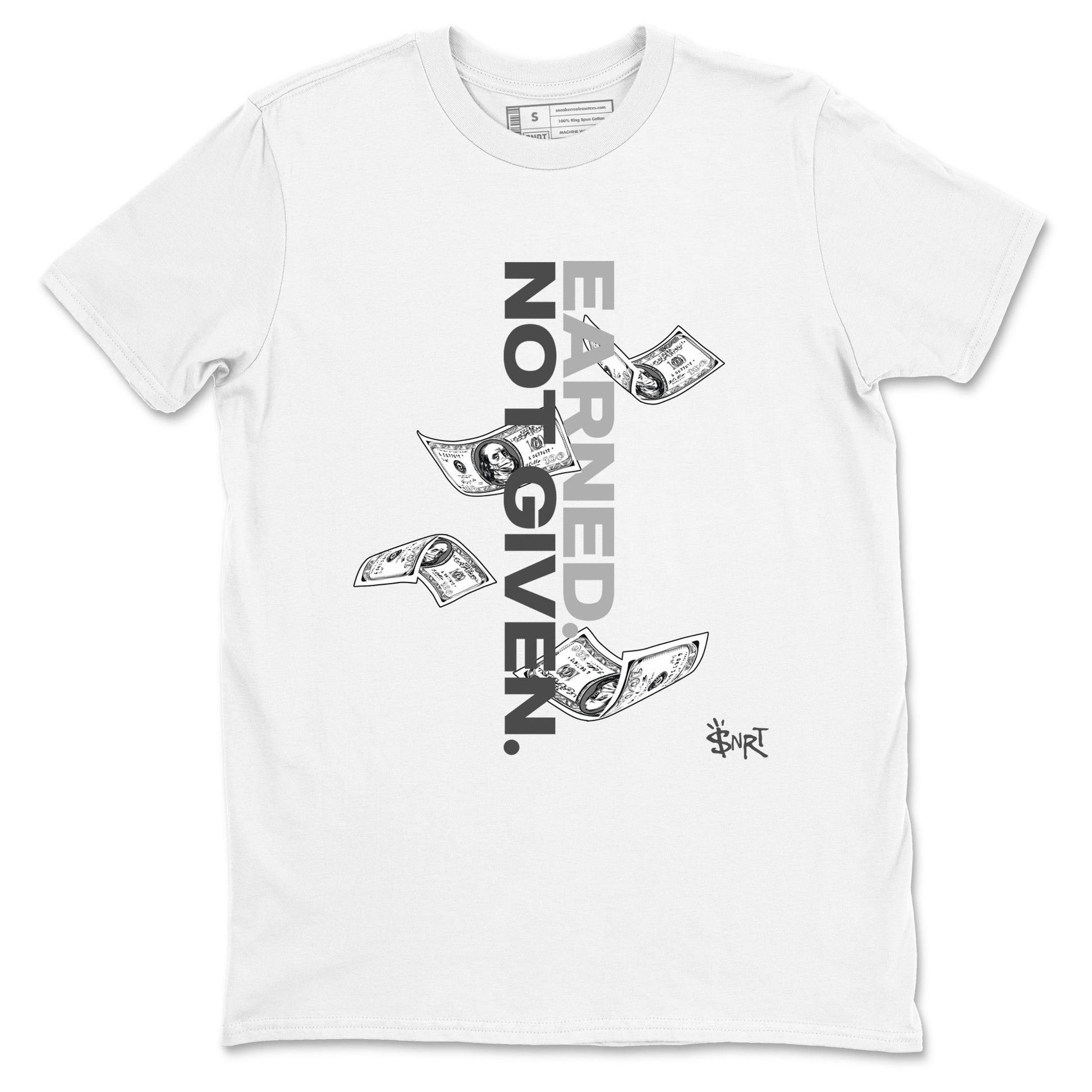 9s Cool Grey shirts to match jordans Earned Not Given sneaker match tees Air Jordan 9 Retro Cool Grey match shoes to clothes SNRT Sneaker Tees unisex cotton White 2 shirts