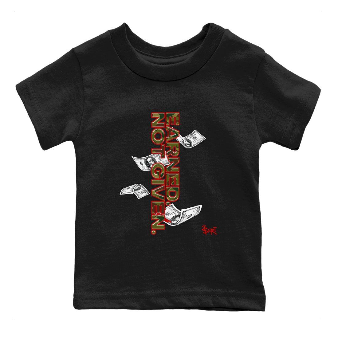 Air Max 90 Duck Camo shirts to match jordans Earned Not Given sneaker match tees Air Max 90 Reverse Duck Camo match shoes to clothes SNRT Sneaker Tees Youth Baby Black 2 tee