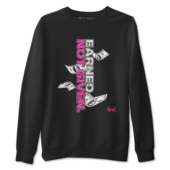 Nike KD 4 Retro Aunt Pearl shirts to match jordans Earned Not Given sneaker match tees Nike KD 4 Aunt Pearl match shoes to clothes SNRT Sneaker Tees unisex cotton Black 2 shirts