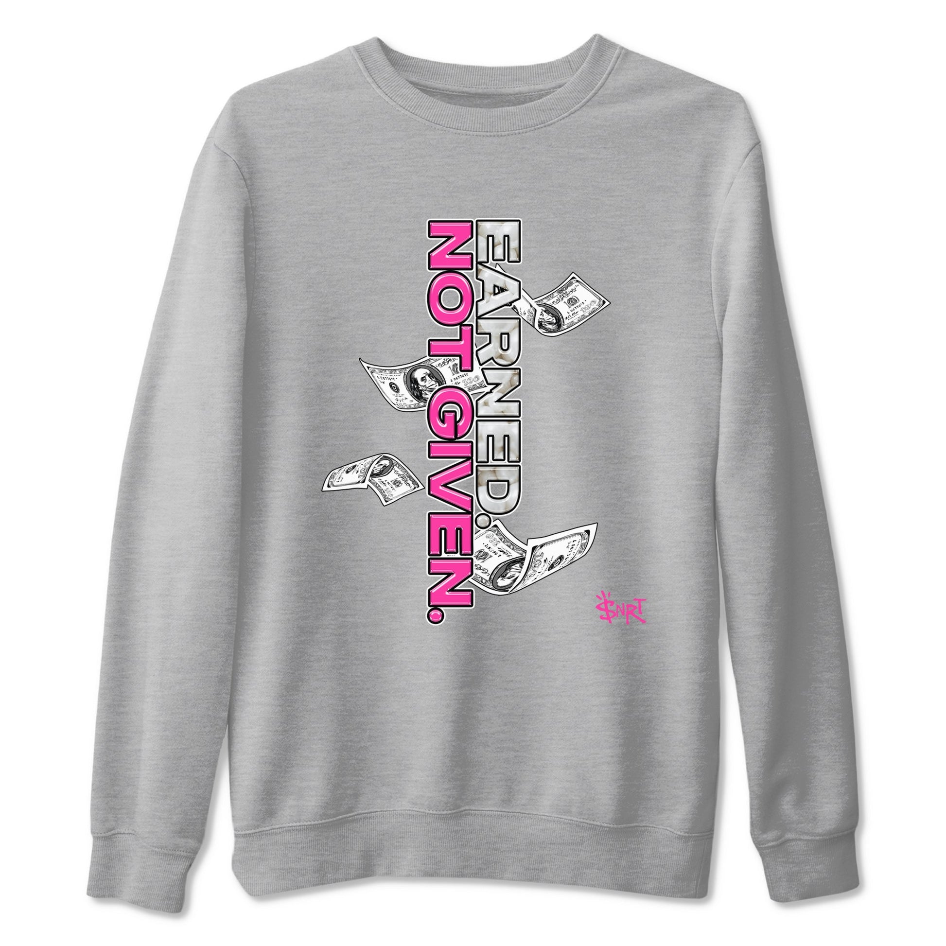 Nike KD 4 Retro Aunt Pearl shirts to match jordans Earned Not Given sneaker match tees Nike KD 4 Aunt Pearl match shoes to clothes SNRT Sneaker Tees unisex cotton Heather Grey 2 shirts