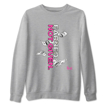 Nike KD 4 Retro Aunt Pearl shirts to match jordans Earned Not Given sneaker match tees Nike KD 4 Aunt Pearl match shoes to clothes SNRT Sneaker Tees unisex cotton Heather Grey 2 shirts