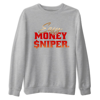 Best Christmas gifts for sneakerheads  – Sneaker Tees To Match Nike KB 9 China Sneakers – Easy Money Sniper Graphic Tee Heather Grey 2