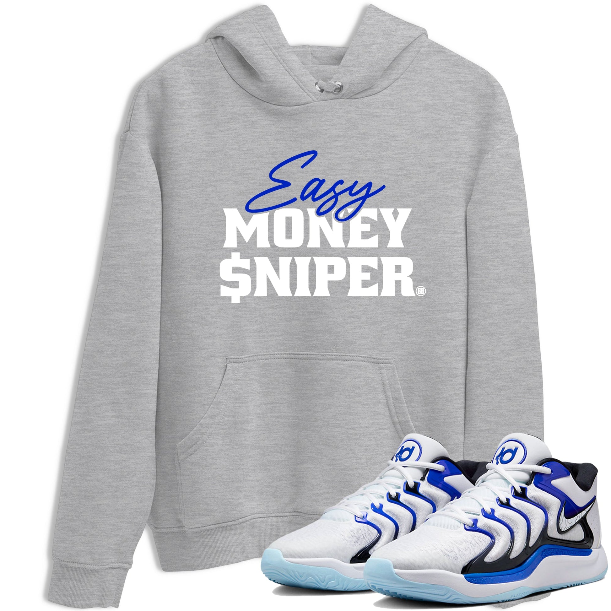 Sneaker Threads – Sneaker Tees To Match Nike KD 17 Penny – Easy Money Sniper Graphic Tee Heather Grey 1. Perfect for Jordan releases 2025 colorways. Perfect for Kevin Durant basketball sneaker releases and retro Penny-inspired 2025 colorways.