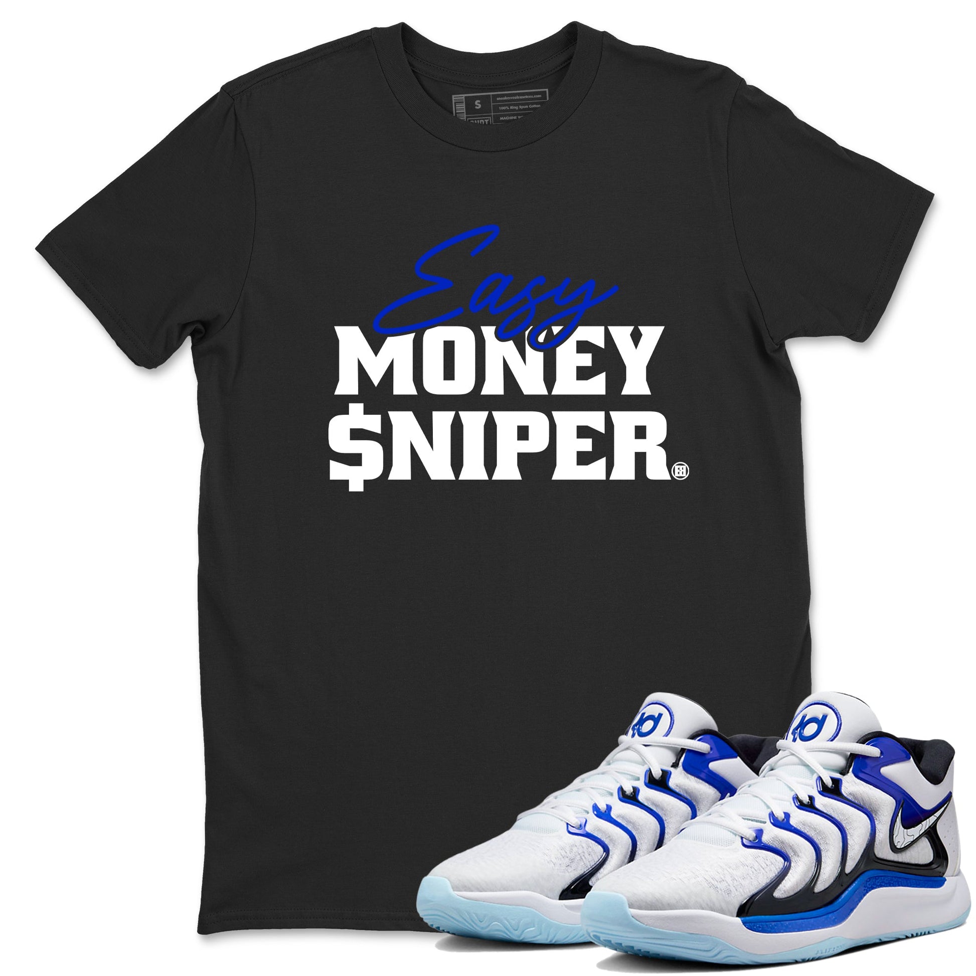 Sneaker Threads – Sneaker Tees To Match Nike KD 17 Penny – Easy Money Sniper Graphic Tee Black 1. Perfect for Jordan releases 2025 colorways. Perfect for Kevin Durant basketball sneaker releases and retro Penny-inspired 2025 colorways.