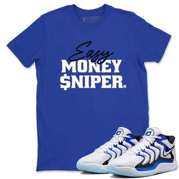 Sneaker Threads – Sneaker Tees To Match Nike KD 17 Penny – Easy Money Sniper Graphic Tee Royal Blue 1. Perfect for Jordan releases 2025 colorways. Perfect for Kevin Durant basketball sneaker releases and retro Penny-inspired 2025 colorways.