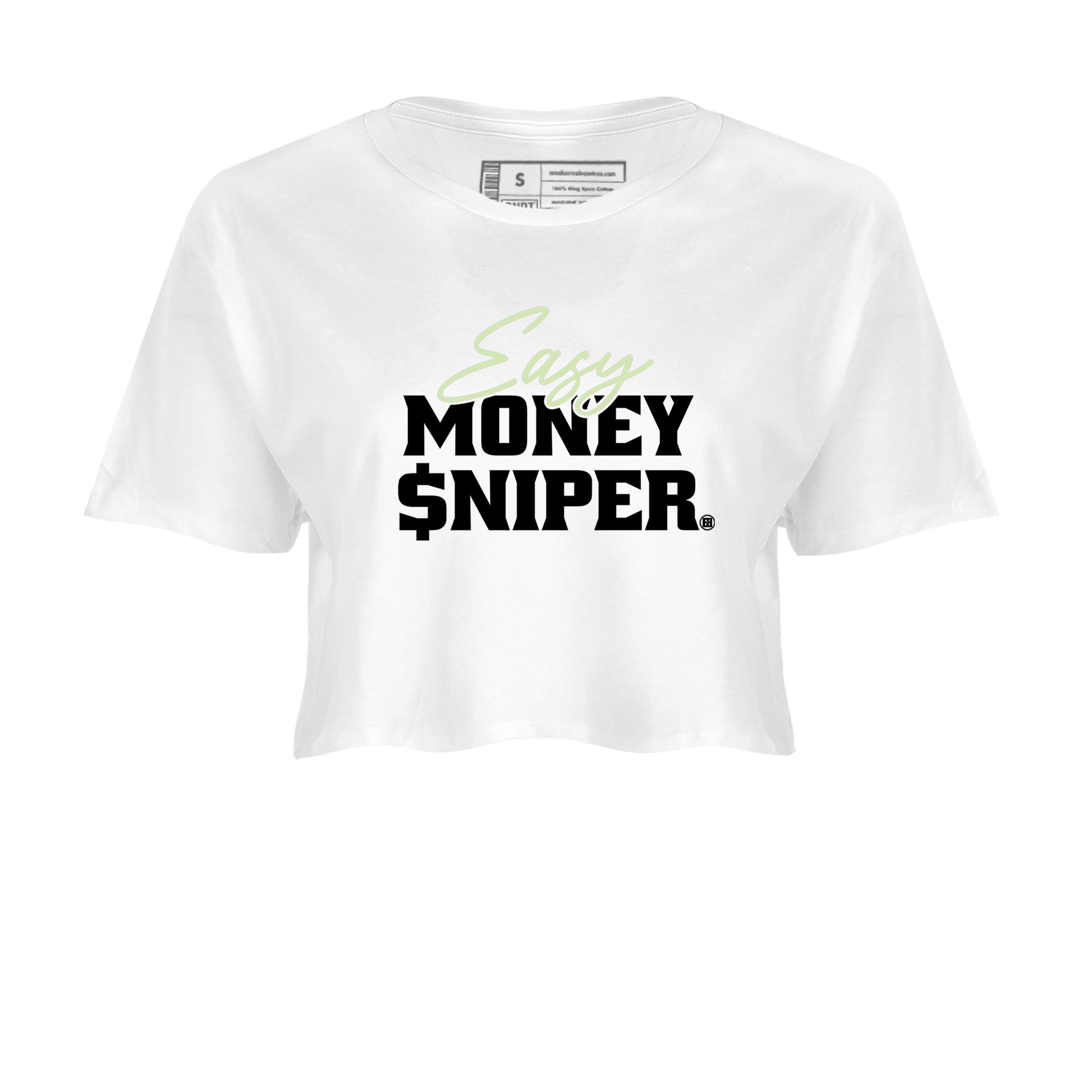 Sneaker Threads – Sneaker Tees To Match Nike KD 18 Halloween – Easy Money Sniper Crop Tee White 2. Perfect for Jordan releases 2025 colorways. Perfect for Kevin Durant sneaker releases and Halloween 2025 colorways.