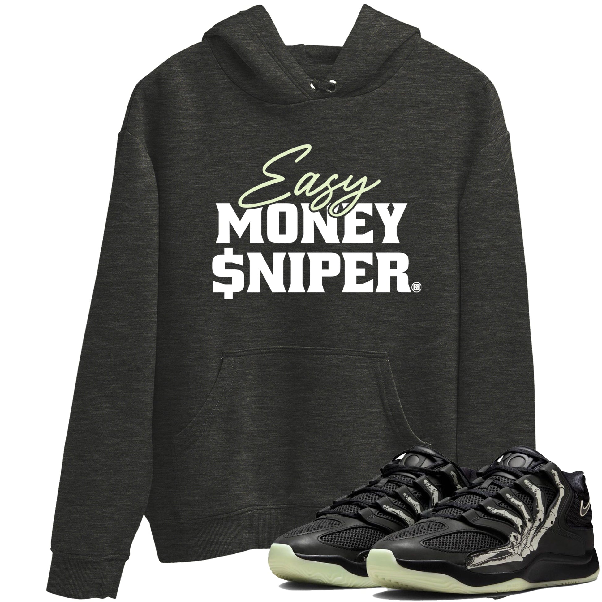 Sneaker Threads – Sneaker Tees To Match Nike KD 18 Halloween – Easy Money Sniper Graphic Tee Charcoal Heather 1. Perfect for Jordan releases 2025 colorways. Perfect for Kevin Durant sneaker releases and Halloween 2025 colorways.