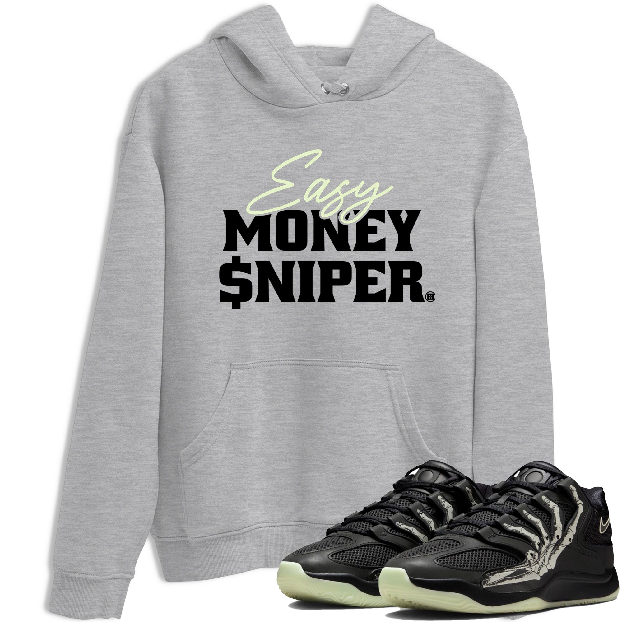 Sneaker Threads – Sneaker Tees To Match Nike KD 18 Halloween – Easy Money Sniper Graphic Tee Heather Grey 1. Perfect for Jordan releases 2025 colorways. Perfect for Kevin Durant sneaker releases and Halloween 2025 colorways.
