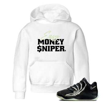 Sneaker Threads – Sneaker Tees To Match Nike KD 18 Halloween – Easy Money Sniper Youth Graphic Tee White 1. Perfect for Jordan releases 2025 colorways. Perfect for Kevin Durant sneaker releases and Halloween 2025 colorways.