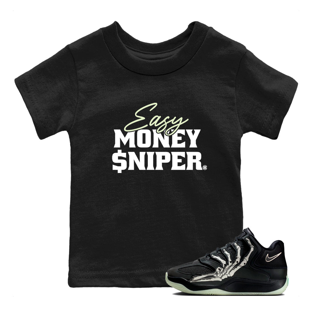 Sneaker Threads – Sneaker Tees To Match Nike KD 18 Halloween – Easy Money Sniper Youth Graphic Tee Black 1. Perfect for Jordan releases 2025 colorways. Perfect for Kevin Durant sneaker releases and Halloween 2025 colorways.
