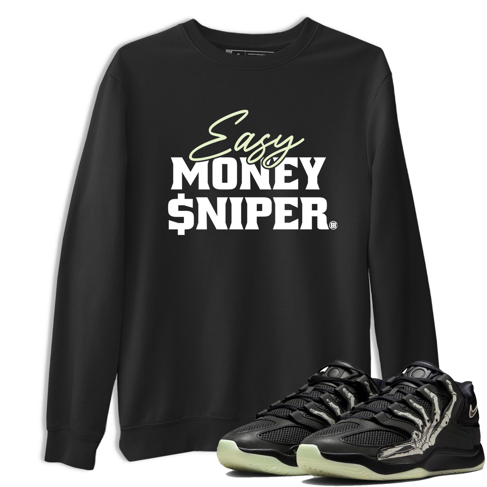 Sneaker Threads – Sneaker Tees To Match Nike KD 18 Halloween – Easy Money Sniper Graphic Tee Black 1. Perfect for Jordan releases 2025 colorways. Perfect for Kevin Durant sneaker releases and Halloween 2025 colorways.