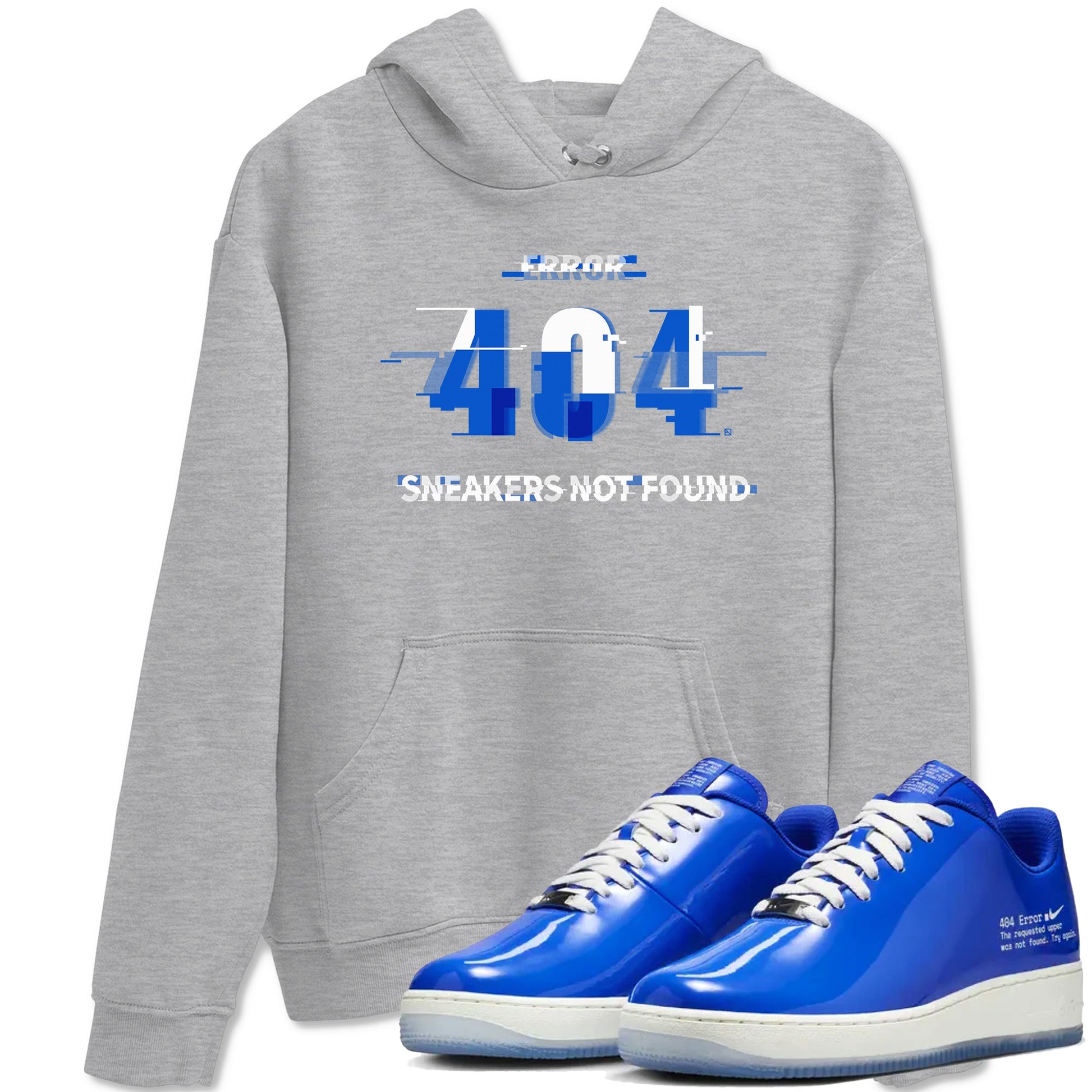 Air Force 1 404 Error shirt to match jordans Error sneaker tees AF1 404 Error SNRT Sneaker Release Tees unisex cotton Heather Grey 1 crew neck shirt