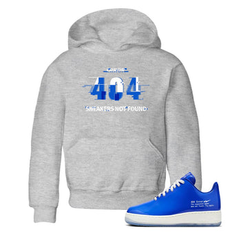 Air Force 1 404 Error shirt to match jordans Error sneaker tees AF1 404 Error SNRT Sneaker release tees baby toddler Heather Grey 1 cotton Shirt