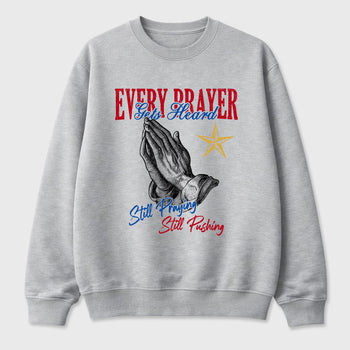 Sneaker match tees – Sneaker Tees To Match Air Jordan 1 Union x Fragment Shoes – Every Prayer Gets Heard Tee Heather Grey 2