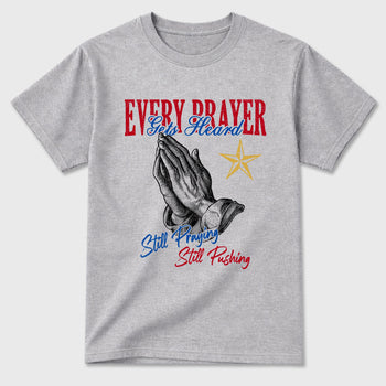 Sneaker match tees – Sneaker Tees To Match Air Jordan 1 Union x Fragment Shoes – Every Prayer Gets Heard Tee Heather Grey 2