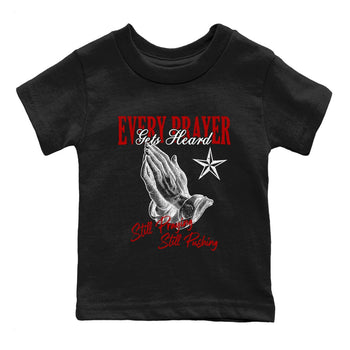 Air Jordan 11 Low Bred sneaker match tee Every Prayer Gets Heard sneaker match tees Air Jordan 11 Bred best t-shirts to match jordans SNRT Sneaker Tees Youth Baby Black 2 tee