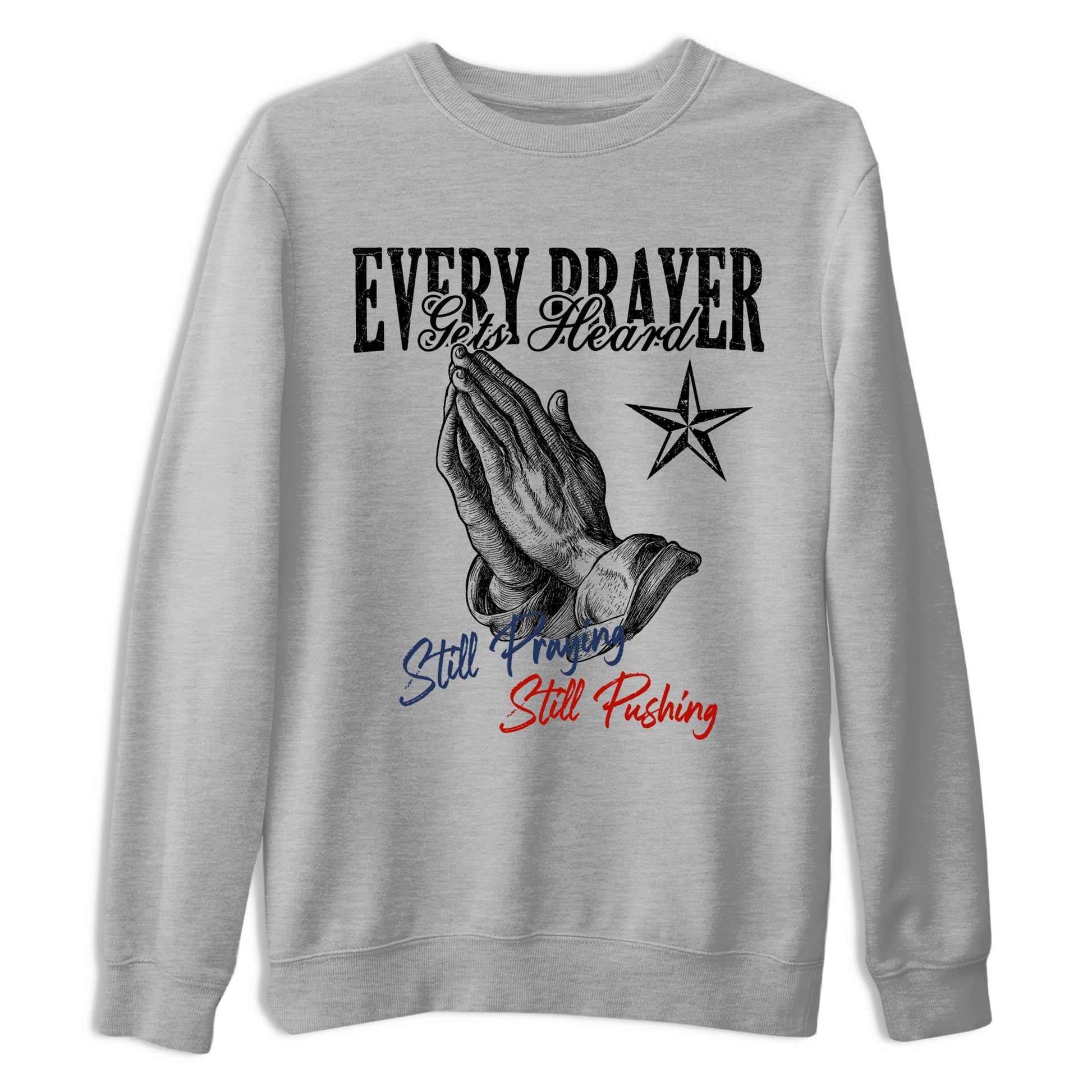 Sneaker match tees – Sneaker Tees To Match Air Jordan 11 Rare Air Shoes – Every Prayer Gets Heard Tee Heather Grey 2