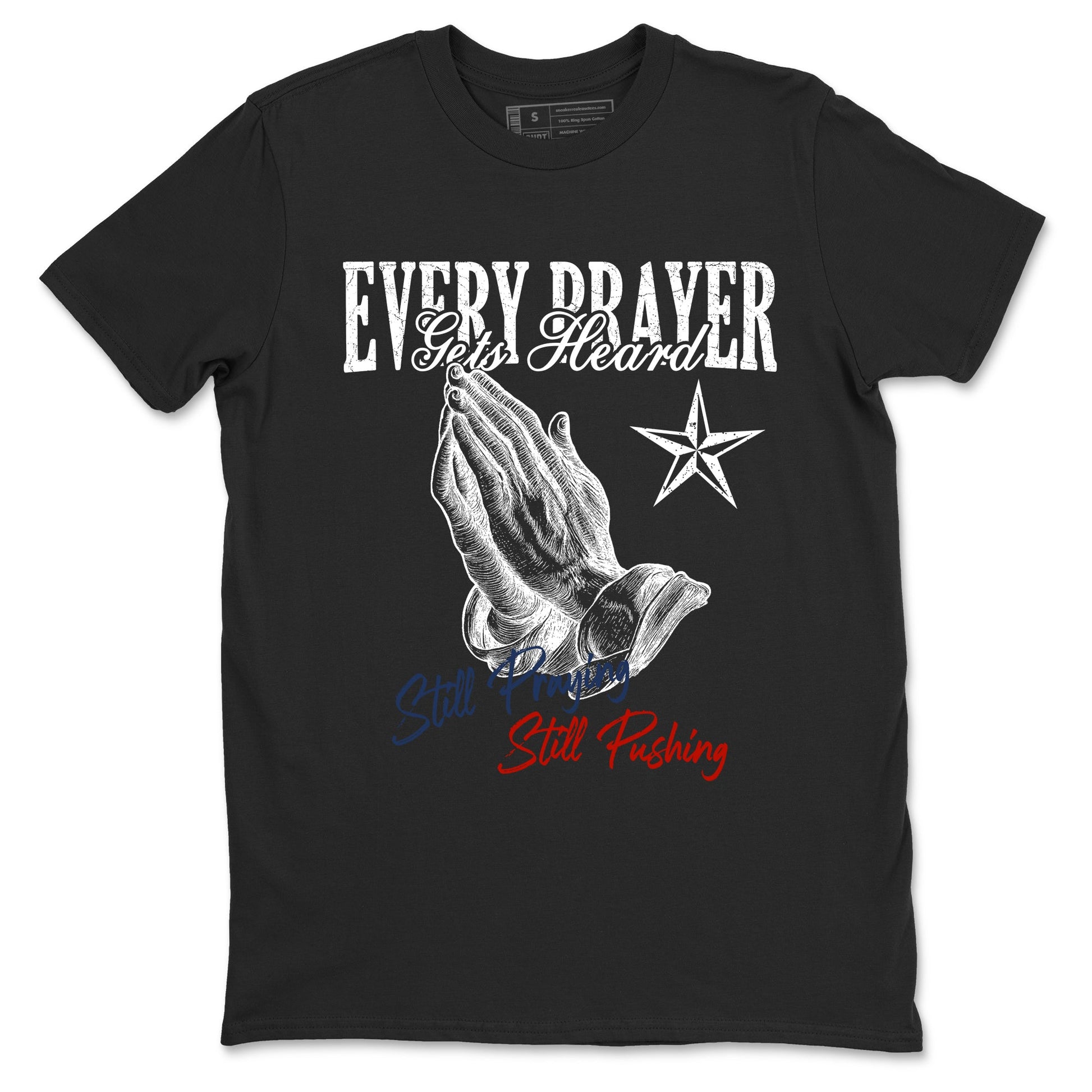 Sneaker match tees – Sneaker Tees To Match Air Jordan 11 Rare Air Shoes – Every Prayer Gets Heard Tee Black 2