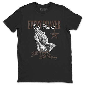 Sneaker match tees – Sneaker Tees To Match Air Jordan 4 Cave Stone Shoes – Every Prayer Gets Heard Tee Black 2