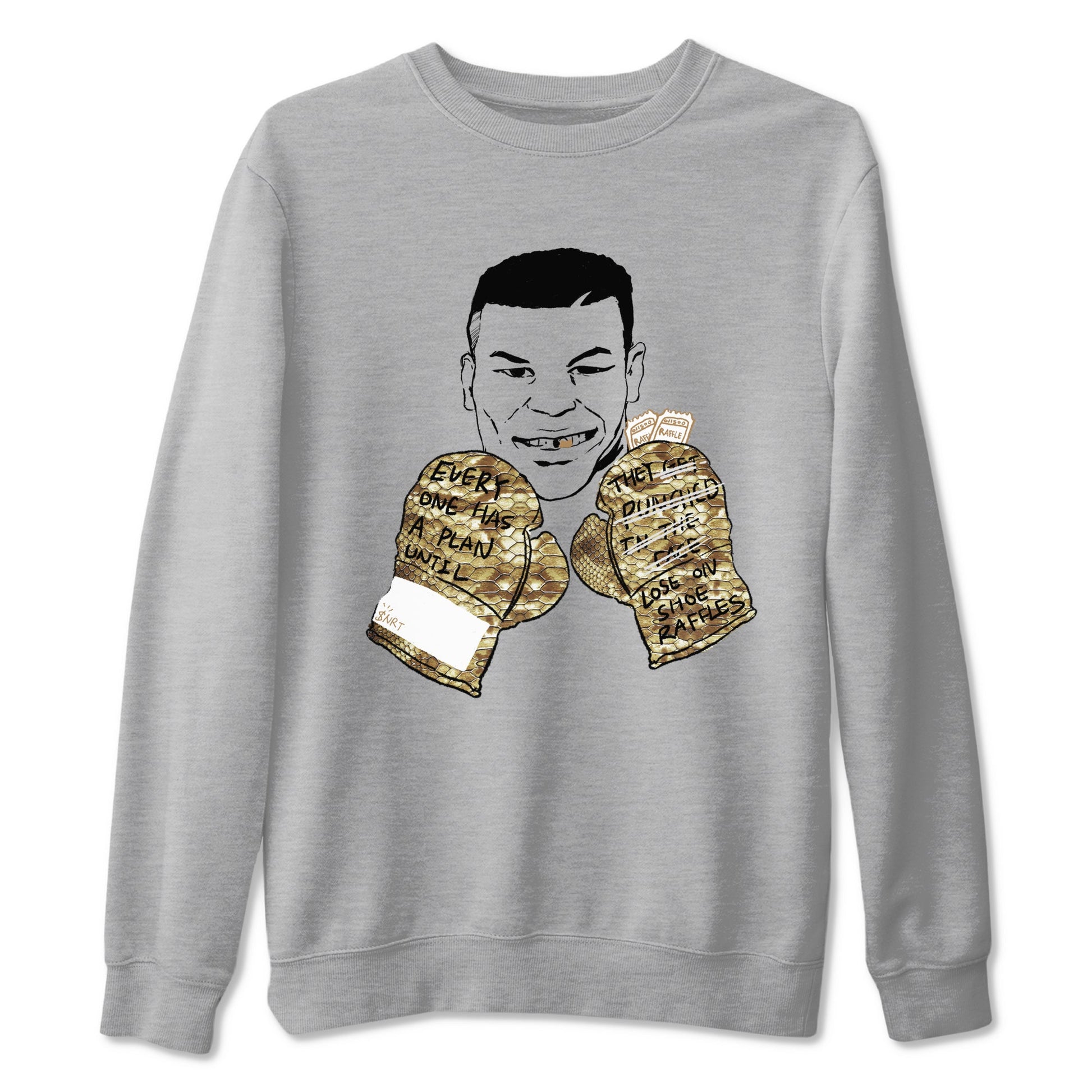 Air Force 1 Ivory Snake shirt to match jordans Everyone Has A Plan sneaker tees Air Force 1 Ivory Snake SNRT Sneaker Release Tees unisex cotton Heather Grey 2 crew neck shirt