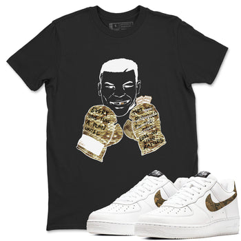 Air Force 1 Ivory Snake shirt to match jordans Everyone Has A Plan sneaker tees Air Force 1 Ivory Snake SNRT Sneaker Release Tees unisex cotton Black 1 crew neck shirt