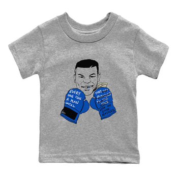 1s Game Royal shirts to match jordans Everyone Has A Plan sneaker match tees Air Jordan 1 Retro Low OG Game Royal match shoes to clothes SNRT Sneaker Tees Youth Baby Heather Grey 2 tee