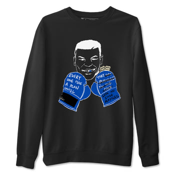 1s Game Royal shirts to match jordans Everyone Has A Plan sneaker match tees Air Jordan 1 Retro Low OG Game Royal match shoes to clothes SNRT Sneaker Tees unisex cotton Black 2 shirts