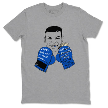 1s Game Royal shirts to match jordans Everyone Has A Plan sneaker match tees Air Jordan 1 Retro Low OG Game Royal match shoes to clothes SNRT Sneaker Tees unisex cotton Heather Grey 2 shirts