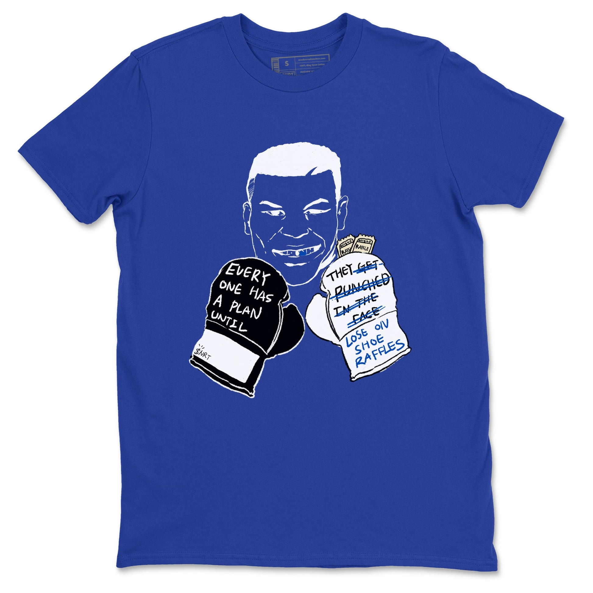 1s Game Royal shirts to match jordans Everyone Has A Plan sneaker match tees Air Jordan 1 Retro Low OG Game Royal match shoes to clothes SNRT Sneaker Tees unisex cotton Royal Blue 2 shirts