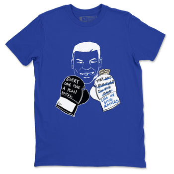 1s Game Royal shirts to match jordans Everyone Has A Plan sneaker match tees Air Jordan 1 Retro Low OG Game Royal match shoes to clothes SNRT Sneaker Tees unisex cotton Royal Blue 2 shirts
