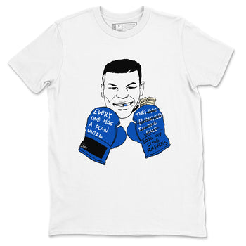 1s Game Royal shirts to match jordans Everyone Has A Plan sneaker match tees Air Jordan 1 Retro Low OG Game Royal match shoes to clothes SNRT Sneaker Tees unisex cotton White 2 shirts