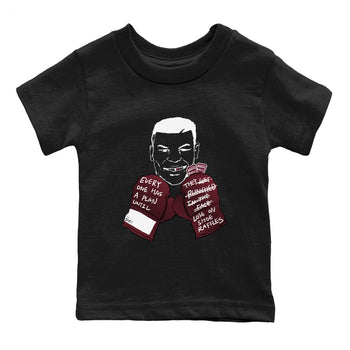 1s Metalic Burgundy shirt to match jordans Everyone Has A Plan sneaker tees Air Jordan 1 Metalic Burgundy SNRT sneaker release tees baby toddler Black 2 cotton Shirt