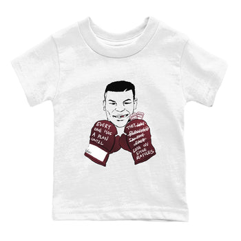 1s Metalic Burgundy shirt to match jordans Everyone Has A Plan sneaker tees Air Jordan 1 Metalic Burgundy SNRT sneaker release tees baby toddler White 2 cotton Shirt
