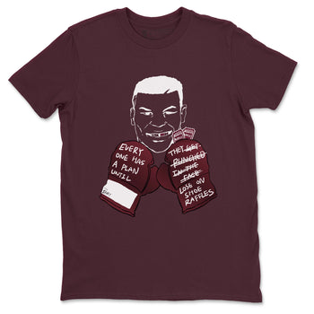 1s Metalic Burgundy shirt to match jordans Everyone Has A Plan sneaker tees Air Jordan 1 Metalic Burgundy SNRT Sneaker Release Tees unisex cotton Maroon 2 crew neck shirt
