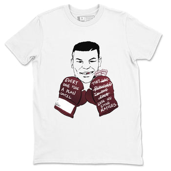 1s Metalic Burgundy shirt to match jordans Everyone Has A Plan sneaker tees Air Jordan 1 Metalic Burgundy SNRT Sneaker Release Tees unisex cotton White 2 crew neck shirt