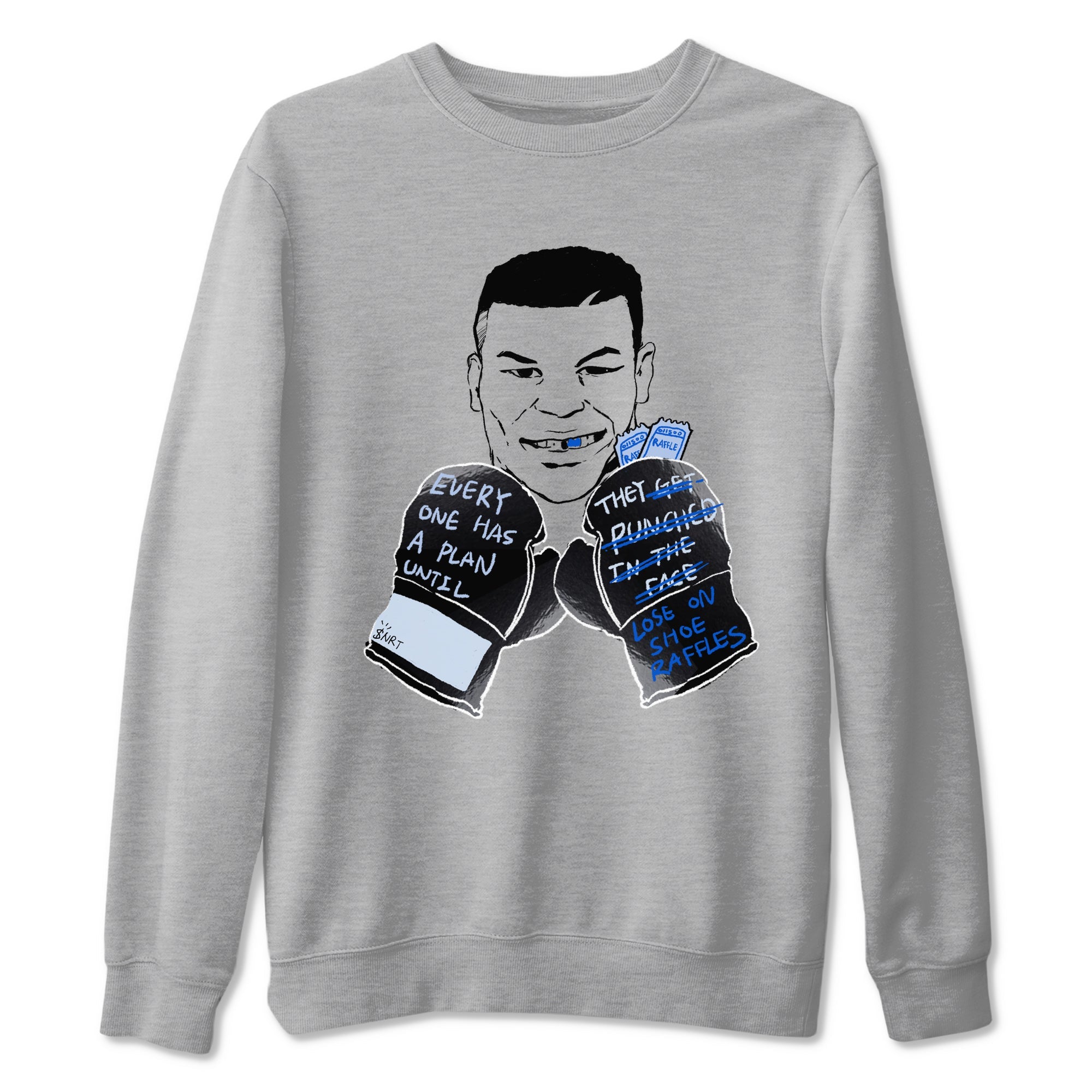 11s Low Space shirt to match jordans Everyone Has A Plan sneaker tees Air Jordan 11 Black/Varsity Royal SNRT Sneaker Release Tees unisex cotton Heather Grey 2 crew neck shirt