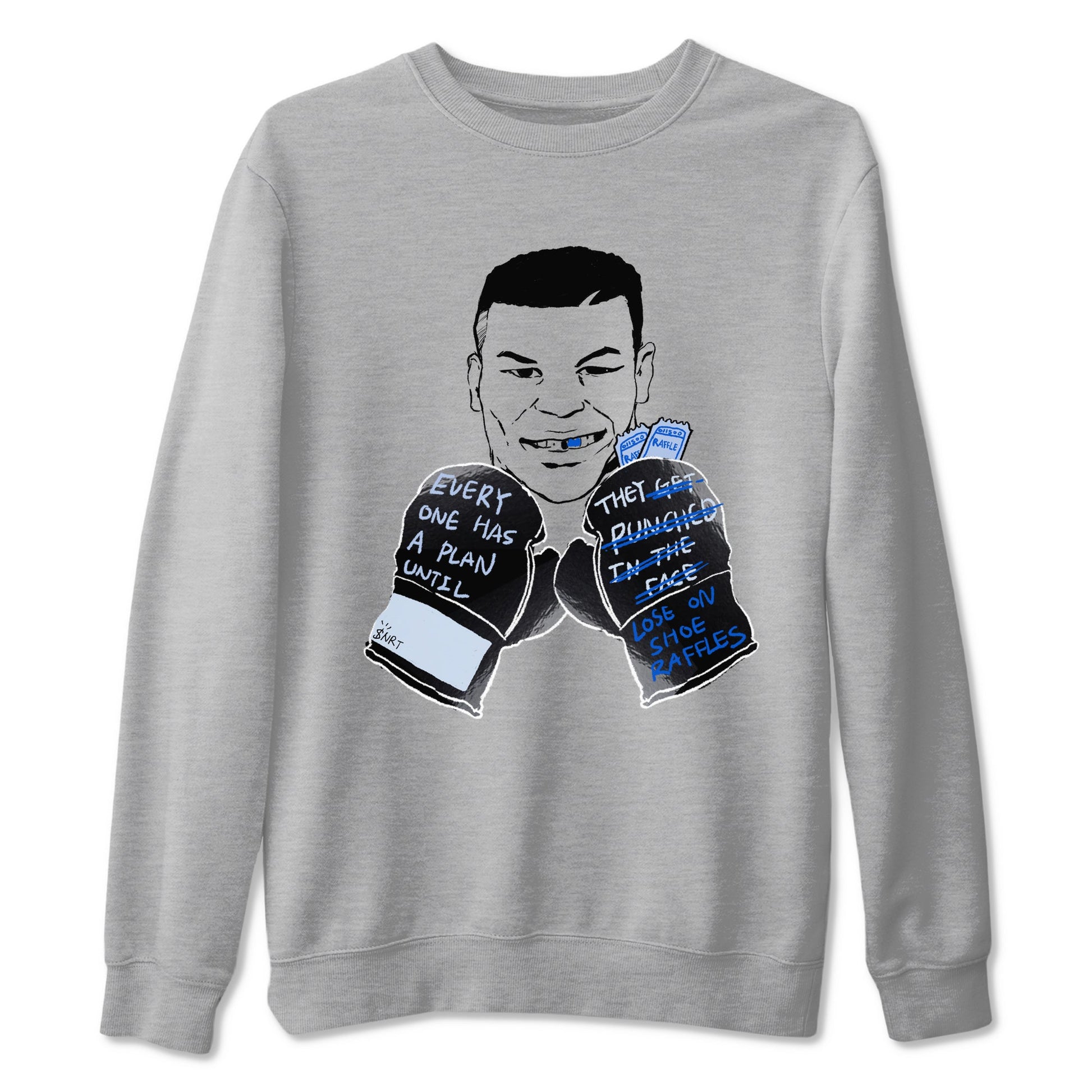 11s Low Space shirt to match jordans Everyone Has A Plan sneaker tees Air Jordan 11 Black/Varsity Royal SNRT Sneaker Release Tees unisex cotton Heather Grey 2 crew neck shirt
