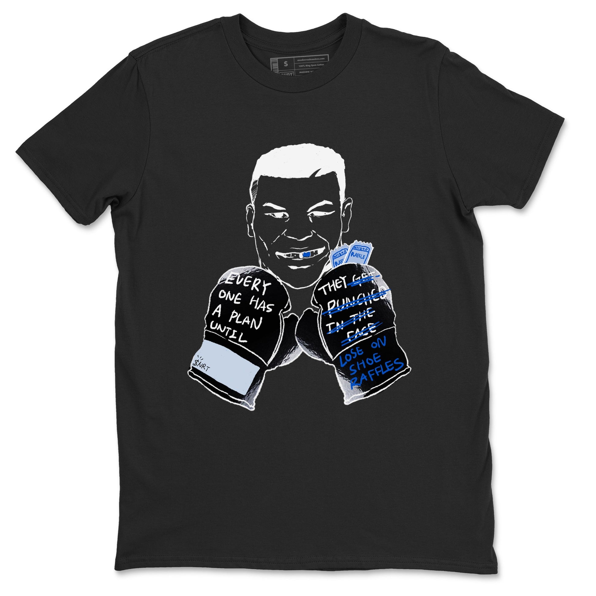 11s Low Space shirt to match jordans Everyone Has A Plan sneaker tees Air Jordan 11 Black/Varsity Royal SNRT Sneaker Release Tees unisex cotton Black 2 crew neck shirt
