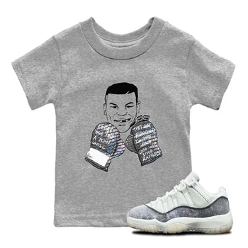 11s Year Of The Snake shirts to match jordans  Everyone Has A Plan shirts to match jordans Air Jordan 11 Retro Low Year Of The Snake match shoes to clothes SNRT Sneaker Tees Youth Baby Heather Grey 1 tee
