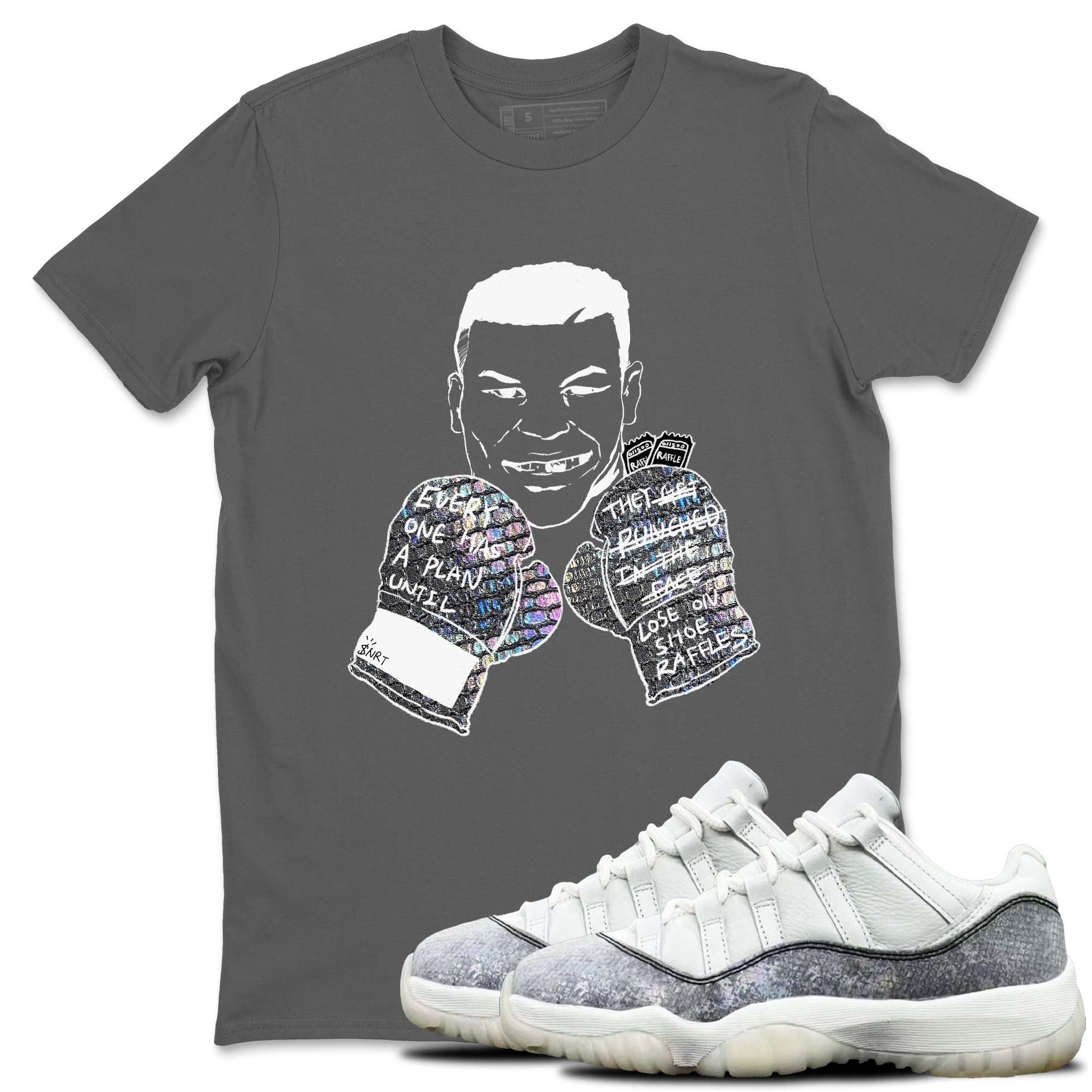 11s Year Of The Snake shirts to match jordans  Everyone Has A Plan shirts to match jordans Air Jordan 11 Retro Low Year Of The Snake match shoes to clothes SNRT Sneaker Tees unisex cotton Cool Grey 1 shirts