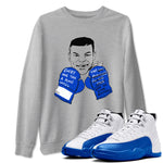 12s Blueberry shirts to match jordans Everyone Has A Plan best t shirts to wear with jordans AJ12 White & Game Royal match shoes to clothes SNRT Sneaker Tees unisex cotton Heather Grey 1 shirts