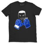 12s Blueberry shirts to match jordans Everyone Has A Plan best t shirts to wear with jordans AJ12 White & Game Royal match shoes to clothes SNRT Sneaker Tees unisex cotton Black 2 shirts