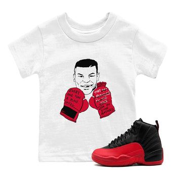 12s Flu Game shirts to match jordans Everyone Has A Plan sneaker match tees Air Jordan 12 Retro Flu Game match shoes to clothes SNRT Sneaker Tees Youth Baby White 1 tee