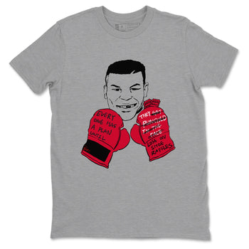 12s Flu Game shirts to match jordans Everyone Has A Plan sneaker match tees Air Jordan 12 Retro Flu Game match shoes to clothes SNRT Sneaker Tees unisex cotton Heather Grey 2 shirts