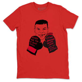12s Flu Game shirts to match jordans Everyone Has A Plan sneaker match tees Air Jordan 12 Retro Flu Game match shoes to clothes SNRT Sneaker Tees unisex cotton Red 2 shirts