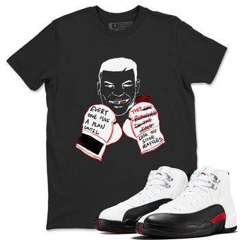 AJ12 Taxi Flip shirt to match jordans Everyone Has A Plan sneaker tees Air Jordan 12 Taxi Flip SNRT Sneaker Release Tees unisex cotton Black 1 crew neck shirt