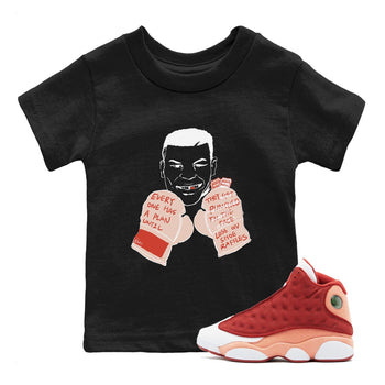 13s Dune Red shirts to match jordans Everyone Has A Plan sneaker match tees Air Jordan 13 Dune Red SNRT Sneaker Tees streetwear brand Baby and Youth Black 1 cotton tee