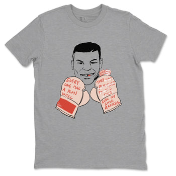 13s Dune Red shirts to match jordans Everyone Has A Plan sneaker match tees Air Jordan 13 Dune Red SNRT Sneaker Tees streetwear brand Heather Grey 2 unisex cotton tee