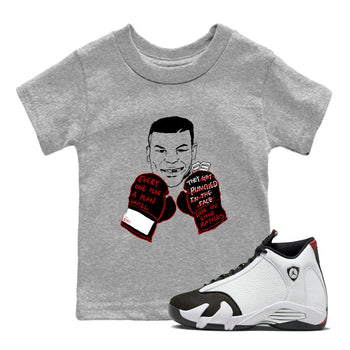 Air Jordan 14 Black Toe t shirts to match sneakers Everyone Has A Plan sneaker match tees 14s Black Toe sneaker match tee SNRT Sneaker Tees Youth Baby Heather Grey 1 tee